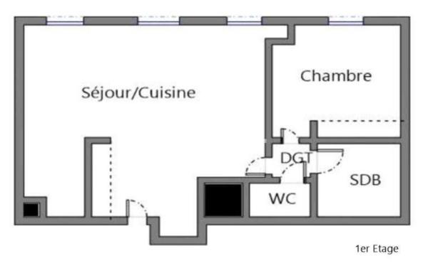Coeur Minimes - Appartement à vendre 2 pièces de 43.28 m² avec parking