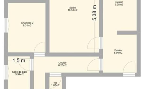 Appartement à vendre    4 pièces • 73,45 m2 Vitry-sur-Seine