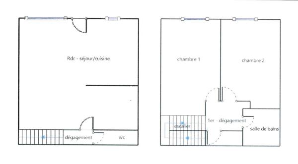 INVESTISSEMENT LOCATIF Appt duplex - T3 - 2 chambres - 62 m² - Résidence avec piscine - Plan-de-Cuques (13380)