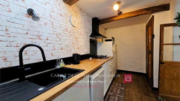 Maison en pierre 90 m2 avec garage, terrasse, jardin