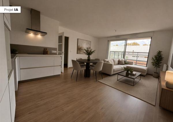 Appartement T3 de 60.80 m² avec deux belles terrasses et un parking