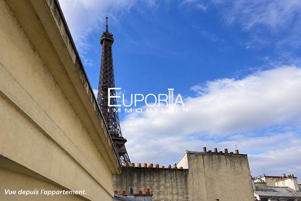 Appartement 3 pièces – 72 m² – Dernier étage – 2 balcons – Secteur Quai Branly / Tour Eiffel