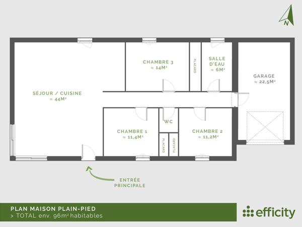 Maison
         5 pièces
        - 96 m² 295 000 € *