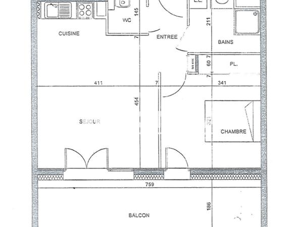 Location Appartement 2 pièces 43.18 m² - 16 RUE JEAN BLANCHARD Thonon Les Bains 74200