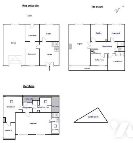 Sur la commune de DRANCY (Seine-Saint-Denis) Maison de 6 Pièces Principales