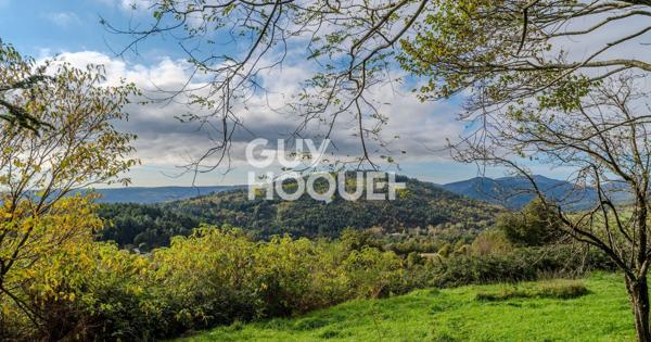 Maison et terrain constructible avec splendide vue à Pranles (proche Privas)