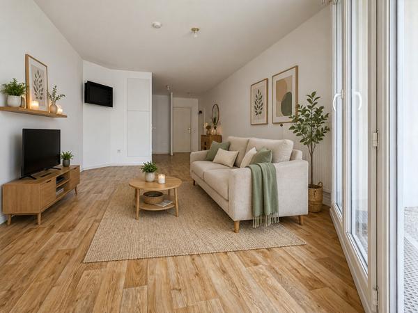 Appartement Vauréal 2 pièce(s) 1 chambre