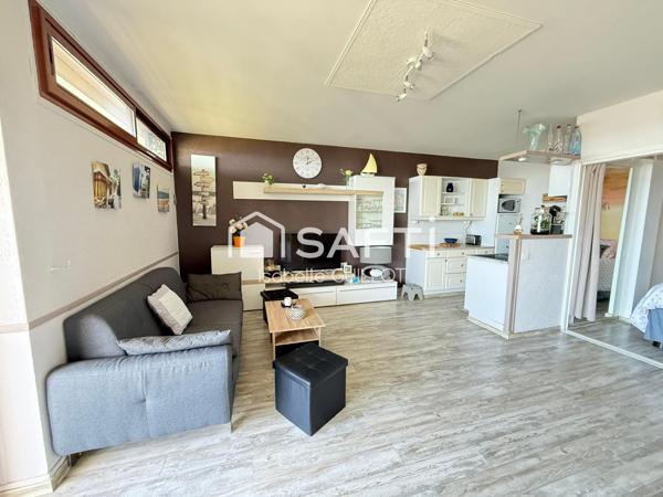 T2 de 43 m2 en première ligne avec vue mer