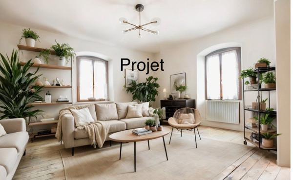 Maison mitoyenne à vendre 4 pièces - Terrain - Garage - LULLY (74)