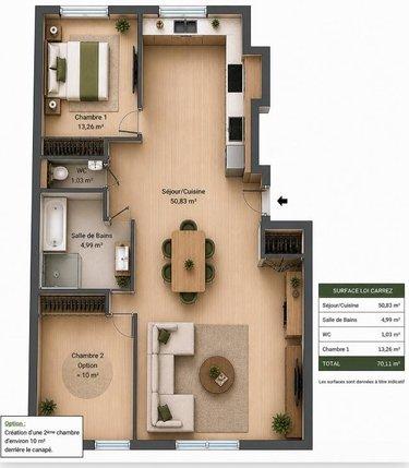 Appartement à vendre à Paris 12e arrondissement à Paris (75012), ref : 75038-124