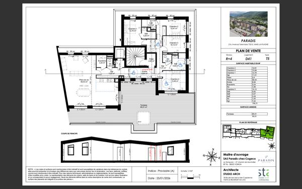 ROOFTOP T5 DE 156 m2 TERRASSE DE 95m2 , Aime-la-plagne ROOFTOP T5 DE 156 m2 TERRASSE DE 95m2 , Aime-la-plagne