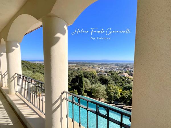 PROPRIETE DE CHARME AVEC PISCINE - VUE MER PANORAMIQUE - 20290 BORGO