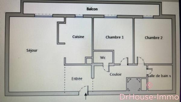 Appartement à vendre 3 pièces de 64 m²