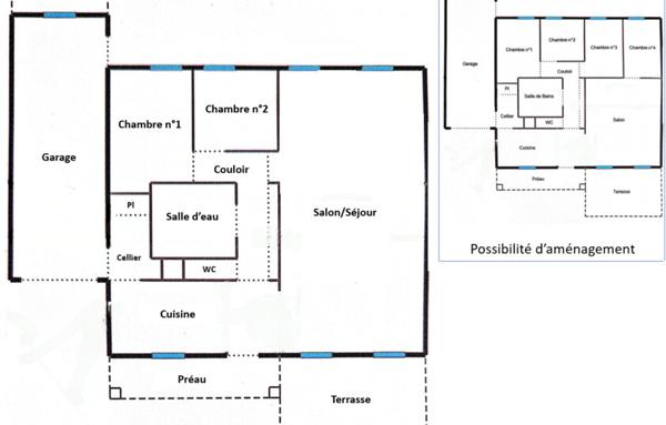 Maison 3 pièces 105m2   Les Méannes Romans sur Isère (26)