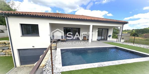 Maison t5 de 166 m² avec piscine et grand garage