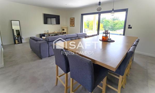 Maison t5 de 166 m² avec piscine et grand garage
