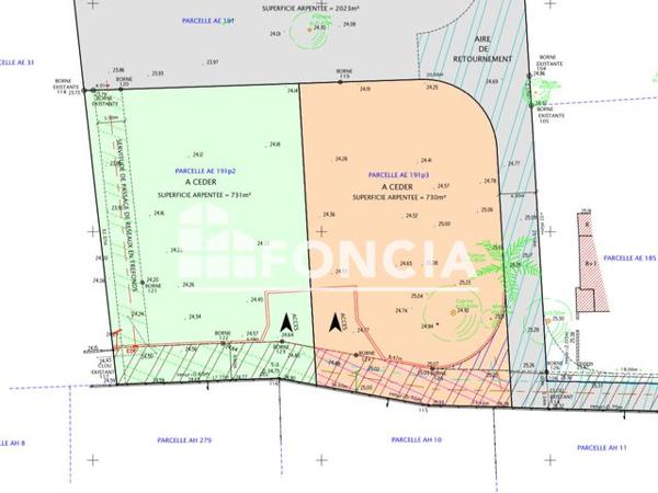 À vendre Terrain 731 m² - Le Pradet 83220