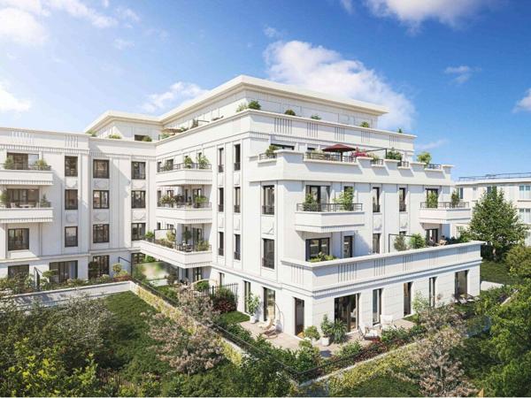 Appartement 5 pièces neuf de 105 m2 avec terrasse, jardin et 2 parkings - Le Plessis-Robinson