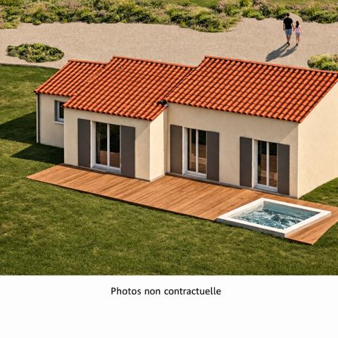 Villa individuelle plain-pied Olmeta Di Tuda 4 pièces 76 m2 - terrain 551 m2