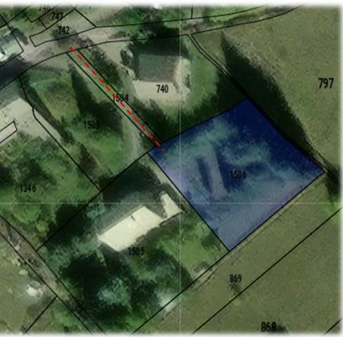 Parcelle idéalement exposée sur les hauteurs de Fontenil à la vue imprenable sur la vallée de 898m²