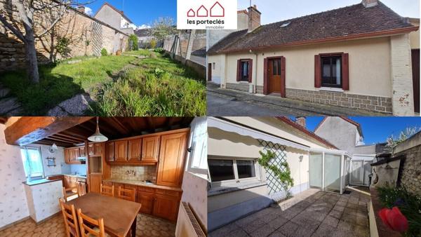 Boiscommun, maison 108 m² (86m² hab), 2 ch, bureau, véranda, terrasse