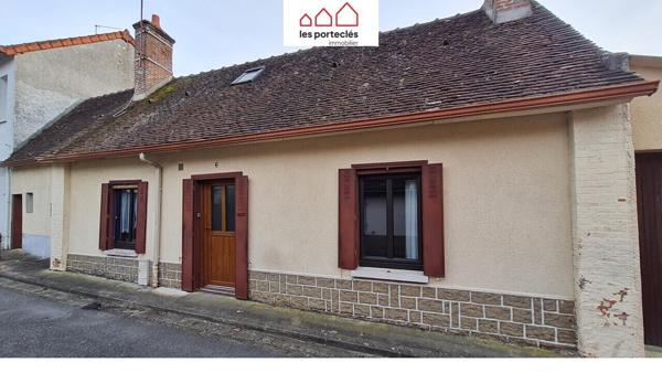 Boiscommun, maison 108 m² (86m² hab), 2 ch, bureau, véranda, terrasse