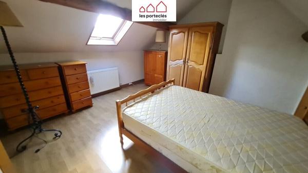 Boiscommun, maison 108 m² (86m² hab), 2 ch, bureau, véranda, terrasse
