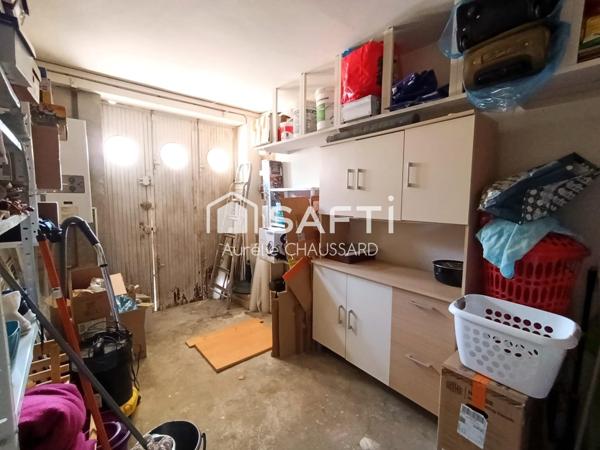 Maison 3 chambres, bureau, jardin, garage