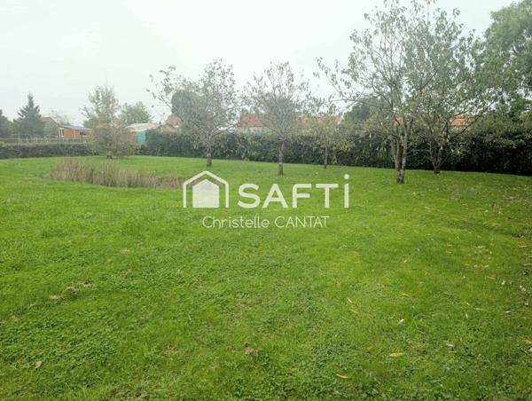 Maison 114 m², 4 chambres, terrain, garage.