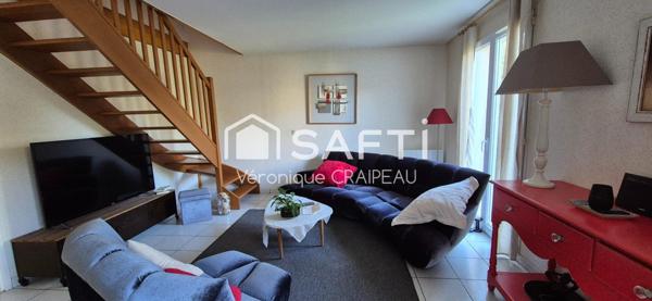 Maison individuelle, non mitoyenne avec 3 chambres, garage sans travaux.