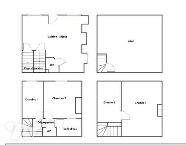 MAISON de 49m² sans jardin au coeur de BEAUMONT SUR SARTHE