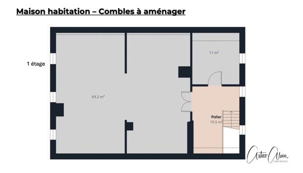 maison de caractère de 183 m² avec dépendances et fort potentiel sur plus de 9 000 m² de terrain.
