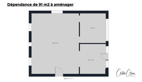 maison de caractère de 183 m² avec dépendances et fort potentiel sur plus de 9 000 m² de terrain.
