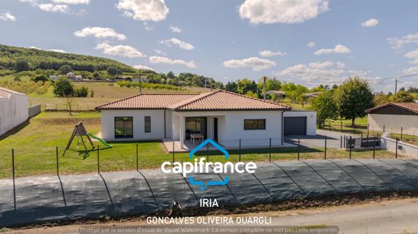 Maison contemporaine de plain-pied d'environ 144 m²-Quartier résidentiel recherché à PENNE D'AGENAIS (47)