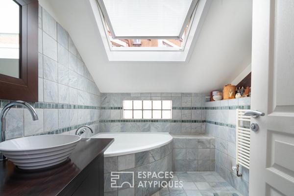 Maison-loft au calme d’une impasse