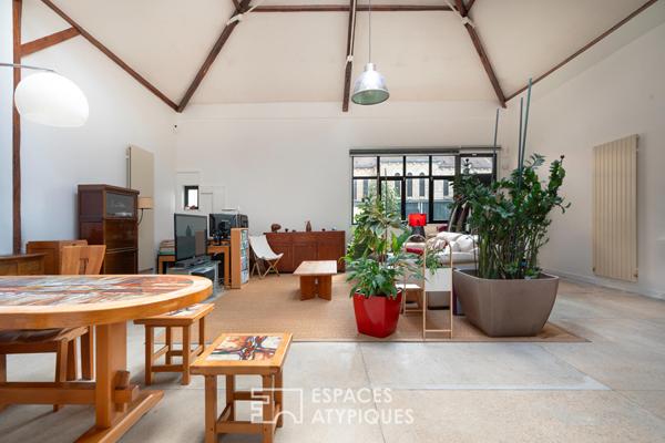 Maison-loft au calme d’une impasse