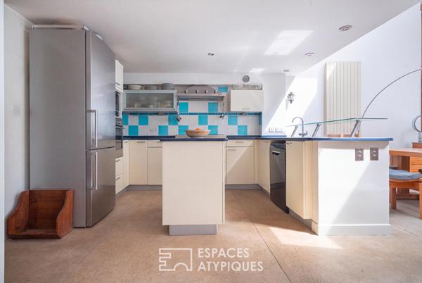 Maison-loft au calme d’une impasse