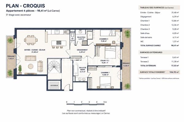 Appartement
         4 pièces
        - 99 m² Bien prestige 1 500 000 € *