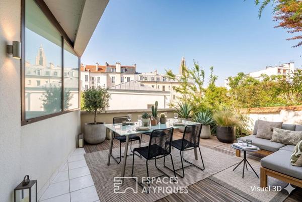 Maison d’architecte avec terrasse au cœur du Raincy