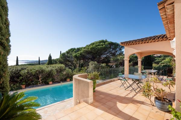 À vendre villa avec piscine et vue mer à Sainte Maxime Golfe de Saint Tropez