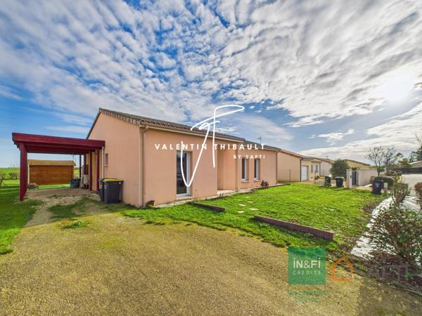 Maison T5 plain-pied au calme avec piscine à Chabournay