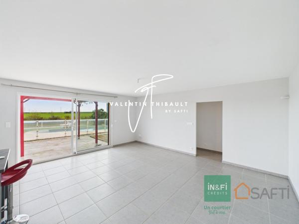 Maison T5 plain-pied au calme avec piscine à Chabournay