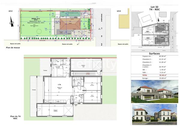 Appartement 4 pièces - 92 m²