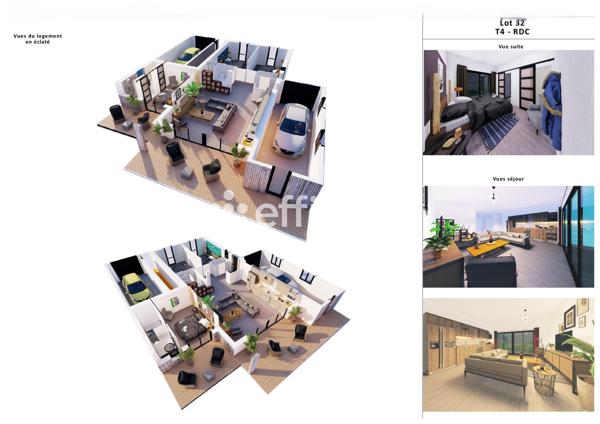 Appartement 4 pièces - 92 m²