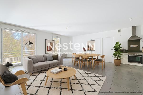 Brest , Calme, verdure et espace : appartement de 95 m² aux abords du jardin de Kerinou