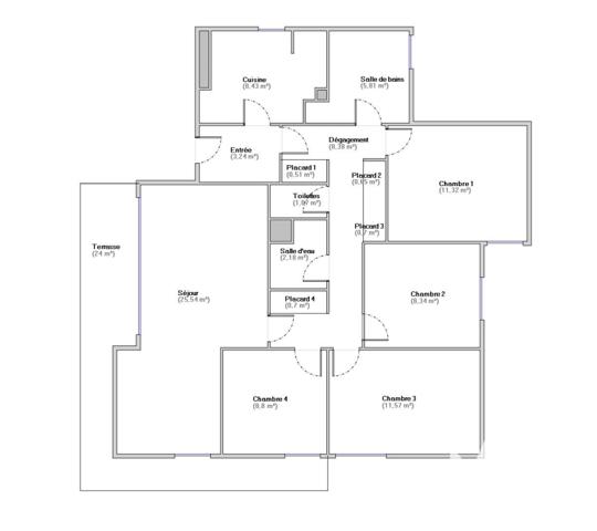 Appartement à vendre 6 pièces 97,24 m² Créteil