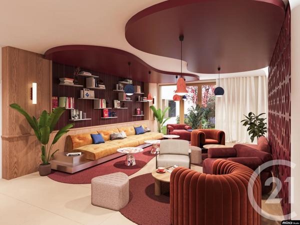 Appartement F1 à vendre  1 pièce - 39,90 m 2   ANGLET  - 64