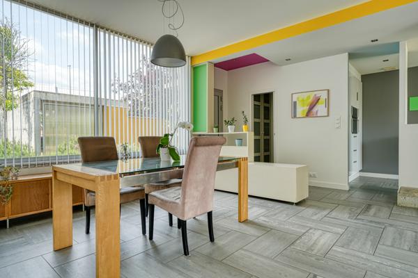 Saint-Ouen-l'Aumône (95310) Maison d’Architecte Contemporaine avec Jardin Arboré