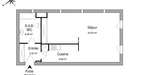 Location Appartement 2 pièces 50.49 m² - Limoges 87000