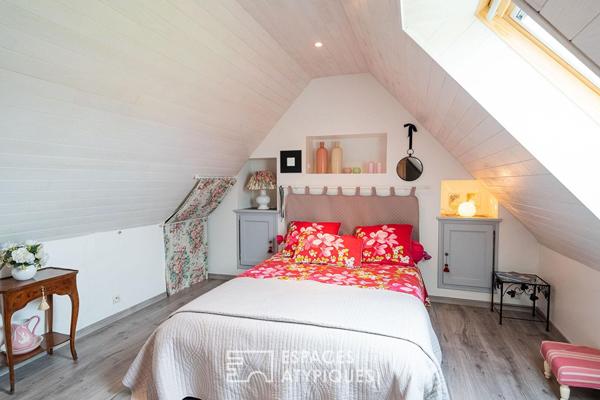 Authentique corps de ferme en bord de mer